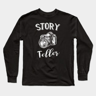 Storyteller Camera Photographer Gift Long Sleeve T-Shirt